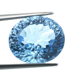 15,97ct Swiss BlueTopaz Millenium Oval Cut