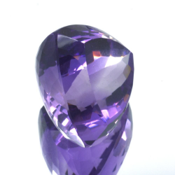 Améthyste trillion de 21,42 ct, taille 17,46x16,87 mm