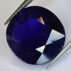 15.85ct Saphir Rempli de Verre Taille ovale 16.36x14.44mm