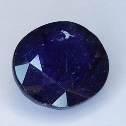 13.42ct Saphir Rempli de Verre Taille Ovale 14.31 x 13.05mm