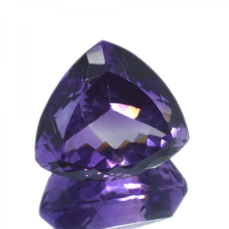 21.42 ct Amethyst Trillion Cut 17.46x16.87 mm