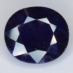 10.16ct Saphir Rempli de Verre Taille ovale 12.94x11.66mm