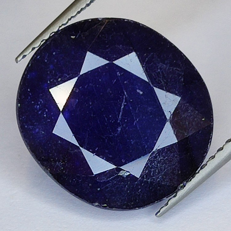 14.19ct Oval Cut Glass Filled Sapphire 14.80x13.87mm