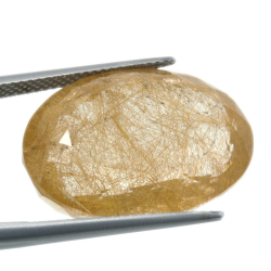 27,37ct. Rutile Quartz Oval Cut