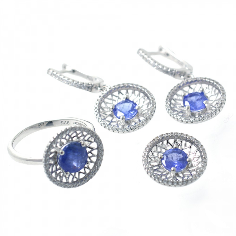 Ensemble Tanzanite et Argent 925