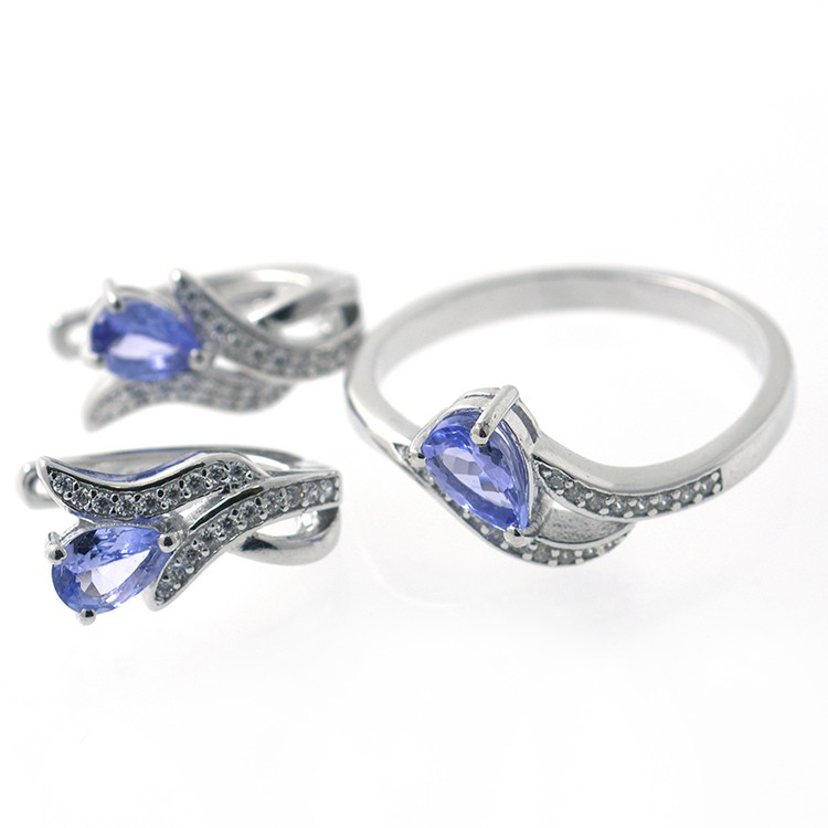 Ensemble Tanzanite et Argent 925