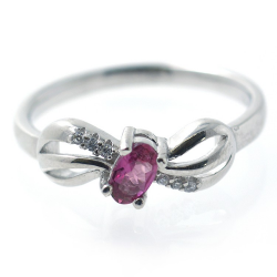 Ensemble Tourmaline Rose et Argent 925