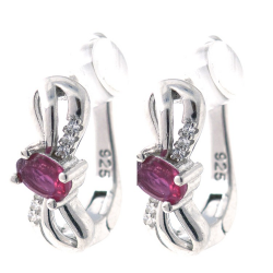 Tormalina rosa e set in argento 925