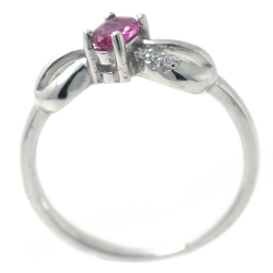 Ensemble Tourmaline Rose et Argent 925