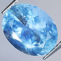 2.62ct Acquamarina in Faccettato Ovale