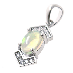 Opal und 925 Silber Set