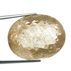 54,30ct. Rutile Quartz Oval Cut