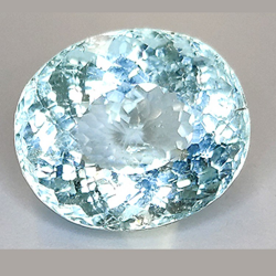 21.17ct Acquamarina in Faccettato Ovale