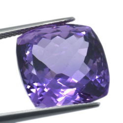 Amethyst Cushion Cut 21.17ct 15.85x16.20mm