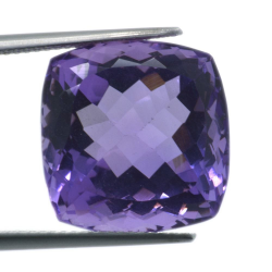 Amethyst Cushion Cut 21.17ct 15.85x16.20mm