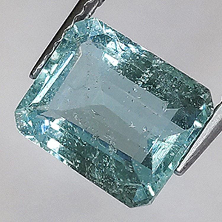 Paire D'aigues-marines Naturelles - 12,33 Ct Total, Taille émeraude, Bleu Très Clair, Qualité VS - Pakistan
