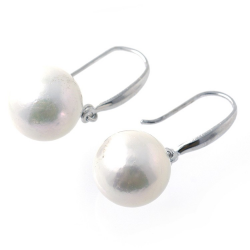 Boucles d'oreilles perle et argent 925