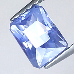 0.72ct Saphir Smaragd-Schnitt