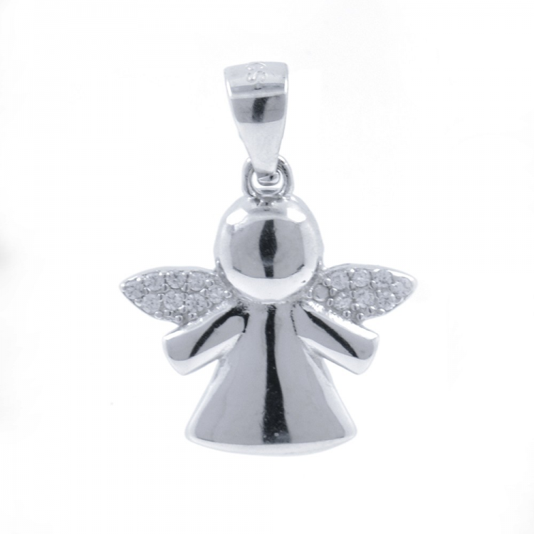 Zirconia Angel Pendant and Silver 925