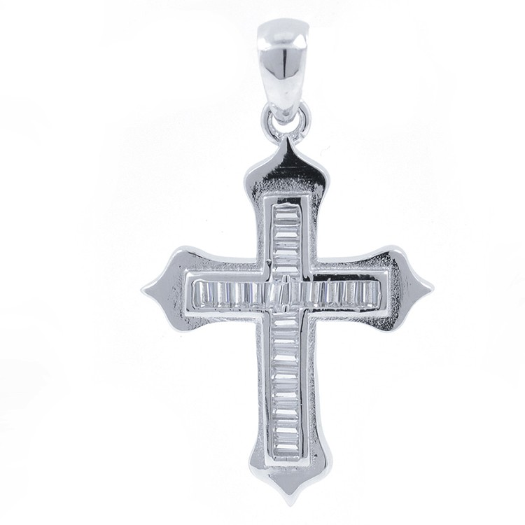 Zirkonia Kreuz Anhänger und 925 Silber