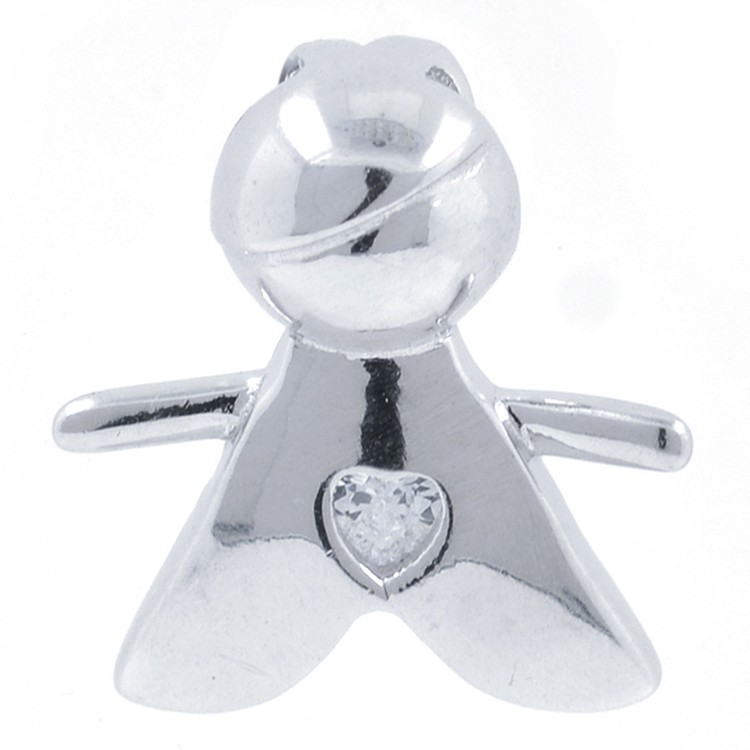 Pendentif Enfant Zircons et Argent 925