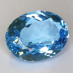 10.41ct Topacio Azul Suizo Talla Oval