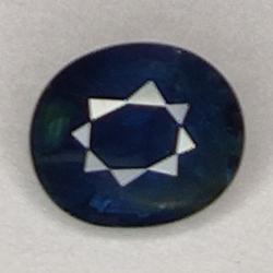 0.88ct Zafiro Azul Talla Oval 5,9x5mm