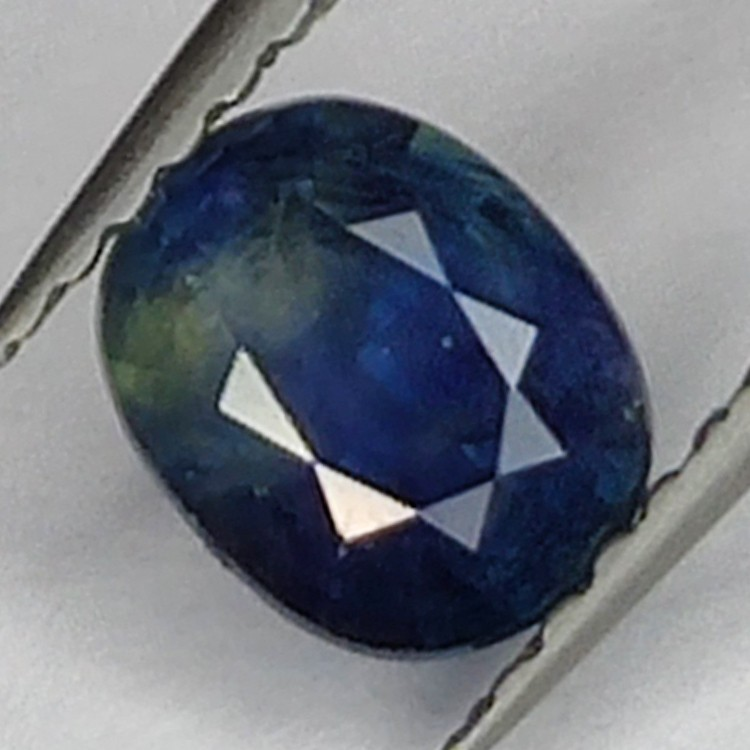 Zaffiro blu a taglio ovale da 0,87 ct, 6,0 x 4,9 mm