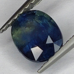 Saphir bleu 0,87 ct taille ovale 6,0x4,9 mm