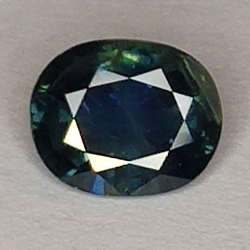 Zaffiro blu a taglio ovale da 1,12 ct, 6,8 x 5,5 mm