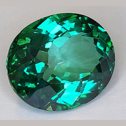 10.26ct Grüner Topas Oval Schnitt