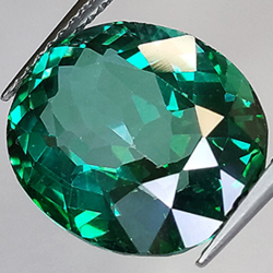 10.26ct Green Topaz Oval Cut