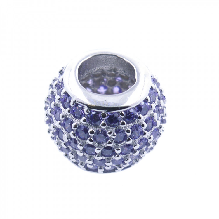 Zirconia and Silver 925 Bead Pendant