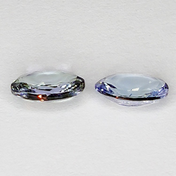 Tanzanite taglio ovale da 1,36 ct 7x5 mm 2 pezzi