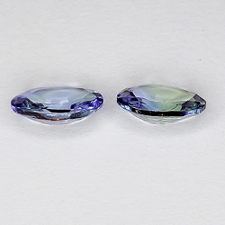 1.38ct Tanzanite Oval Cut 7x5mm 2 pcs