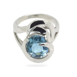 London Blue Topaz & 925 Sterling Silver Ring