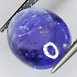 Cabochon ovale in tanzanite da 4,34 ct, 12 x 8 mm