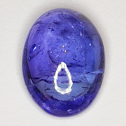 Cabochon ovale in tanzanite da 4,34 ct, 12 x 8 mm