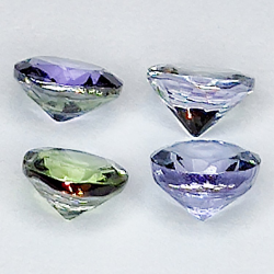 1.95ct. Tanzanite Round Size 5-3mm 4 pieces