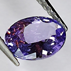 Tanzanite da 0,88 ct taglio ovale 6x5mm