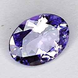 Tanzanite da 0,88 ct taglio ovale 6x5mm