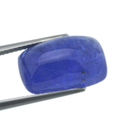 14,14 ct Tansanit-Cabochon, rechteckiger Schliff, 16,54 x 10,18 mm