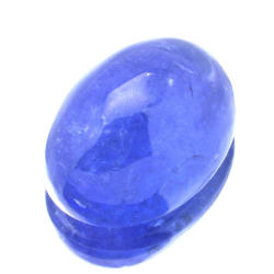 Cabochon Di Tanzanite A Taglio Ovale Da 13,02 Ct, 14,78 X 10,94 Mm