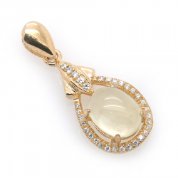 Pendente in Prehnite e Argento 925