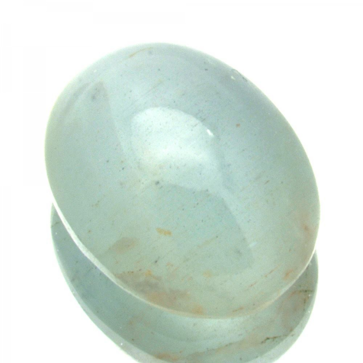 7,60ct.Aquamarine Cat`s Eye Oval Cabochon Cut