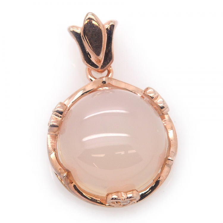 Chalcedony and Silver 925 Pendant