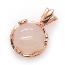 Chalcedony and Silver 925 Pendant