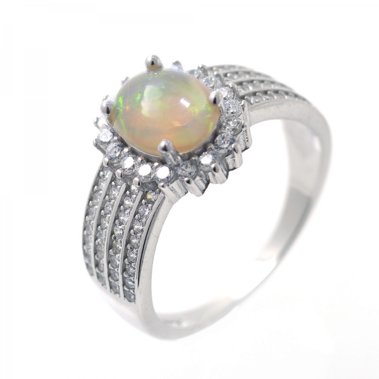 Opal and Silver 925 Ring