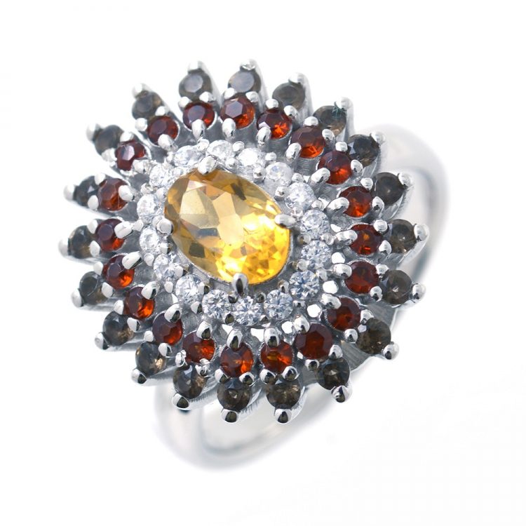 Anello Multigeme e Argento 925