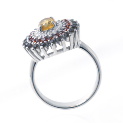 Multigeme Ring und Silber 925